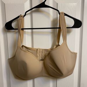 Cacique Beige Bra 40F lightly lined balconet